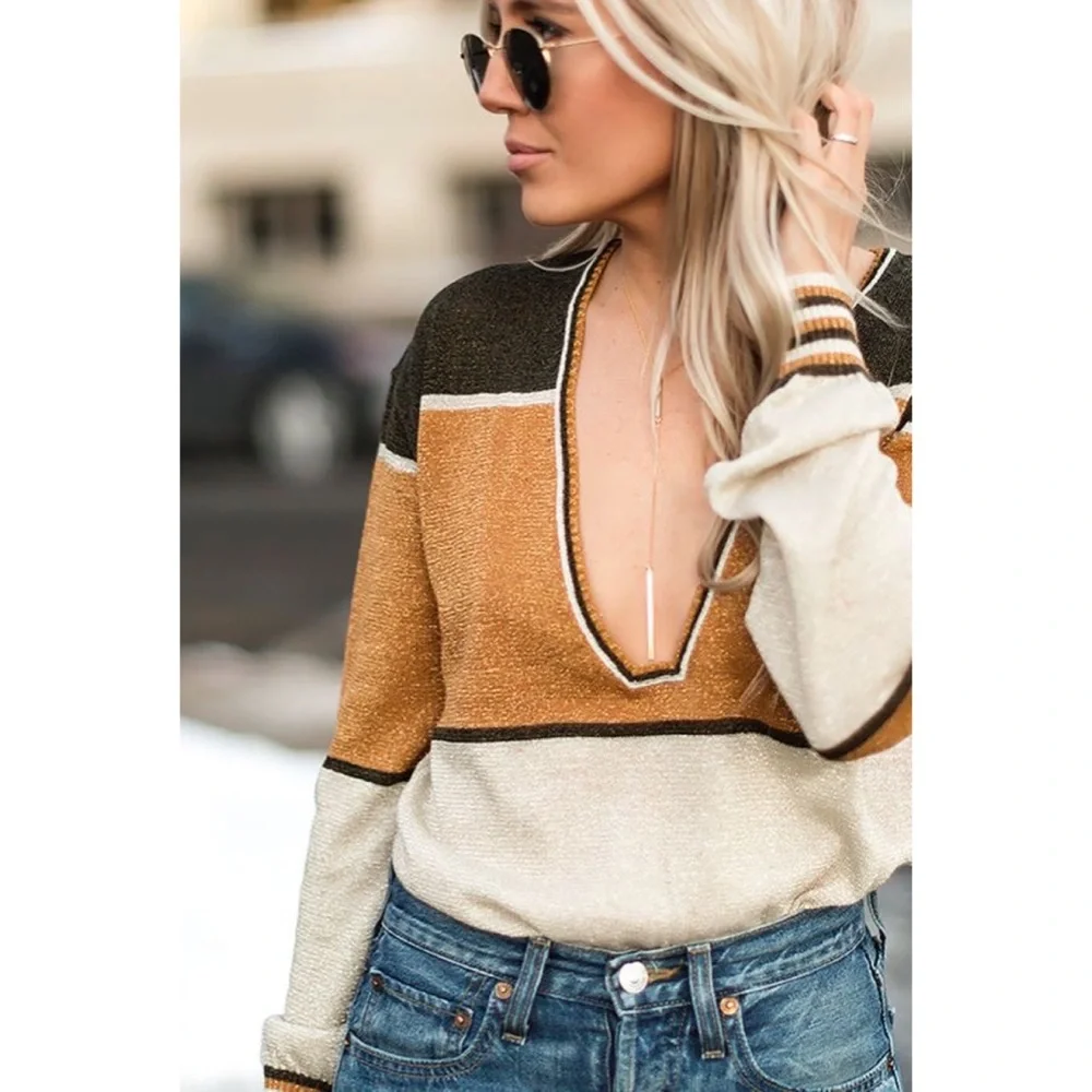 Free People | Gold Dust Pullover